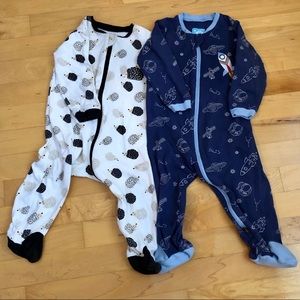 Reverse-zip sleepers